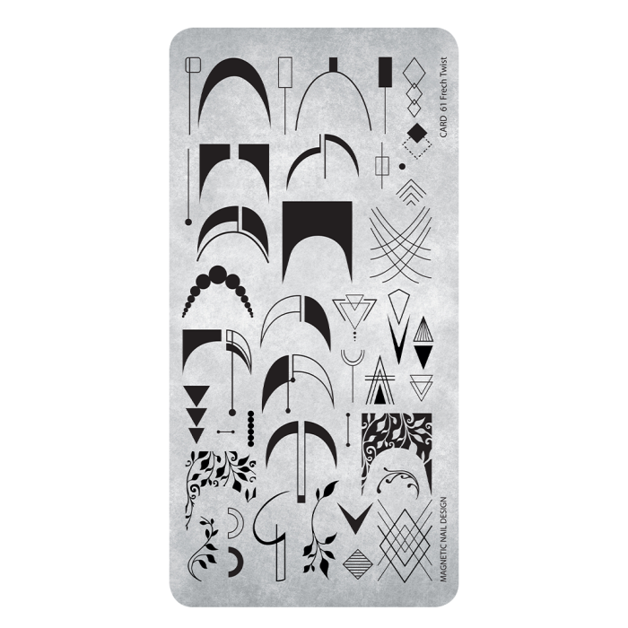 118664 Stamping Plate 61 French Twist