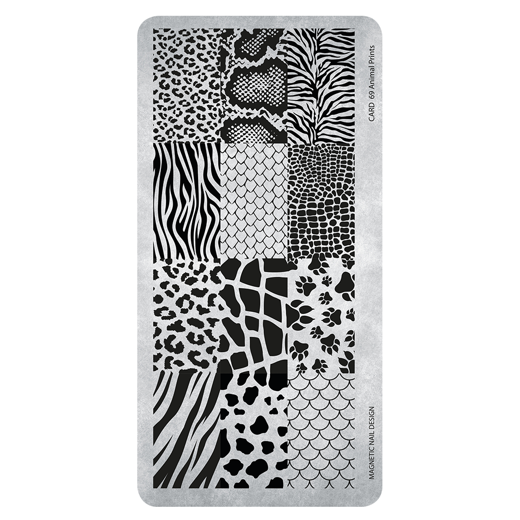 118672 Stamping Plate 69 Animal Prints