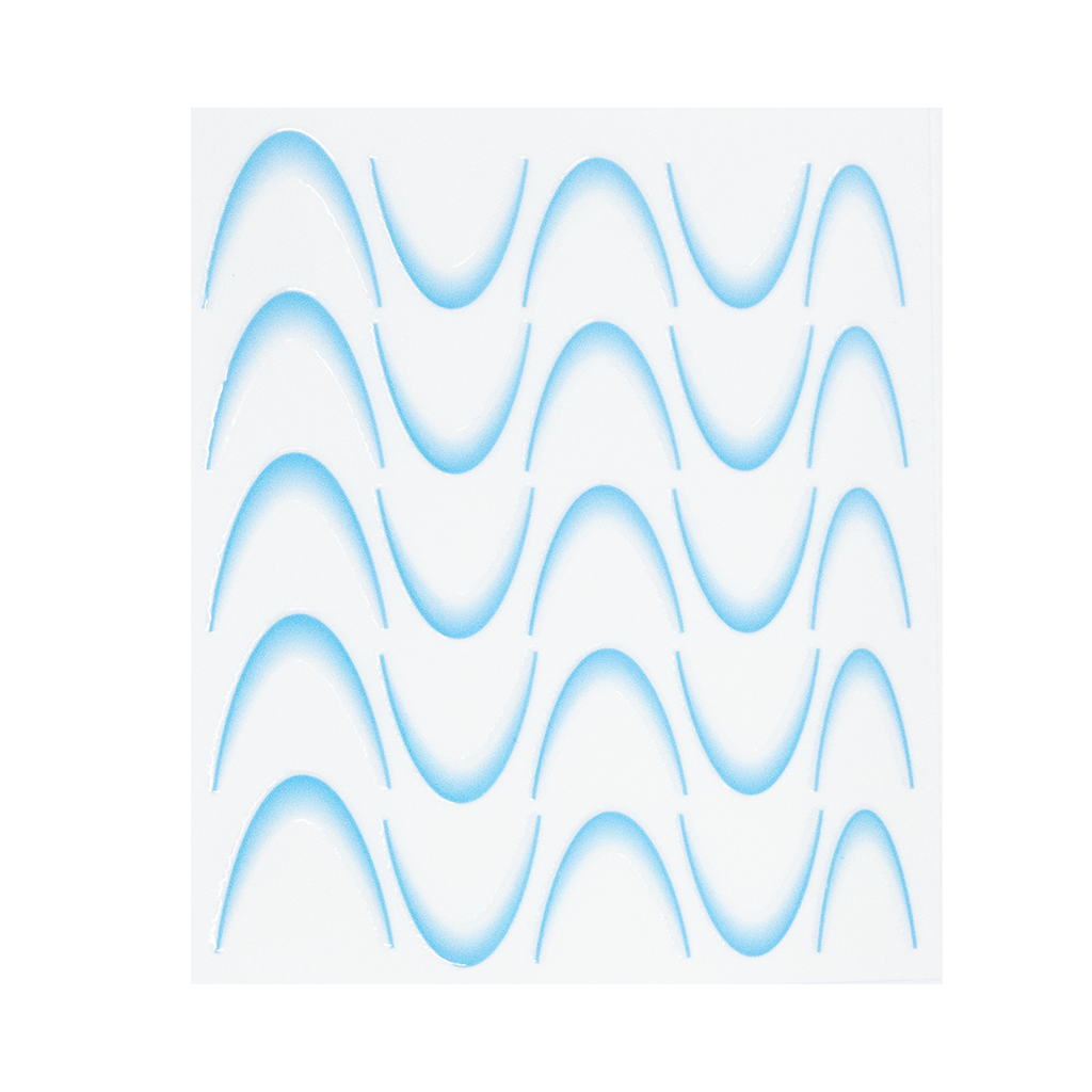 118982 Flawless French stickers Blue