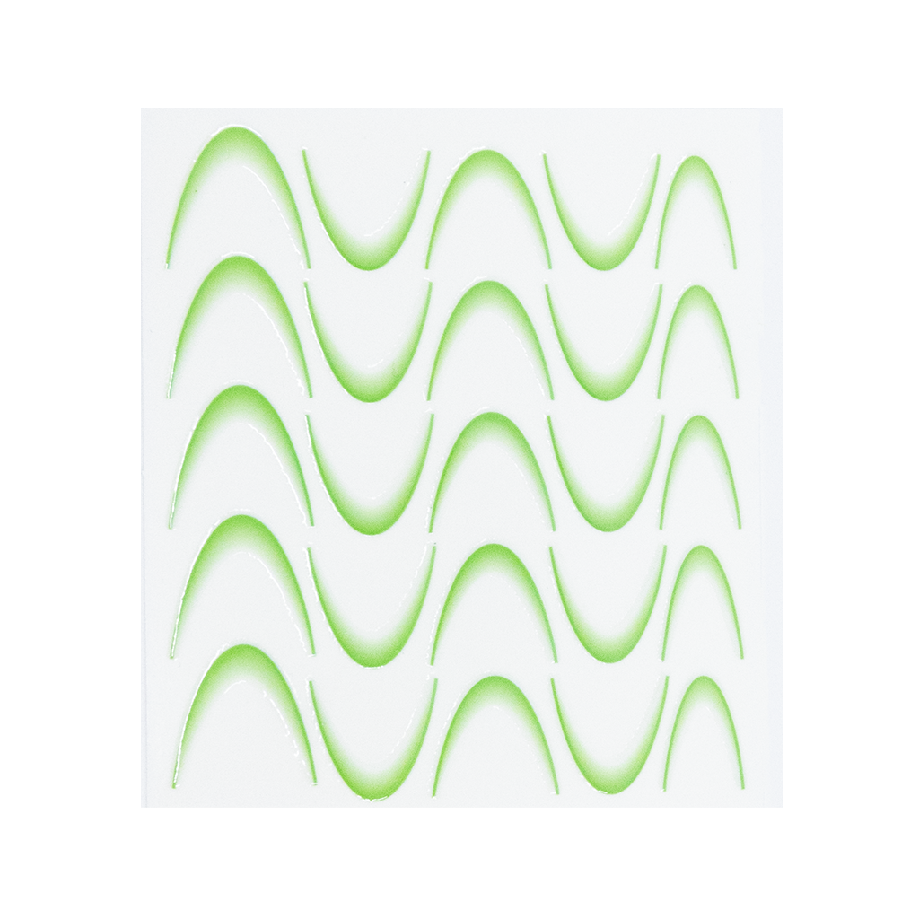118983 Flawless French stickers Green