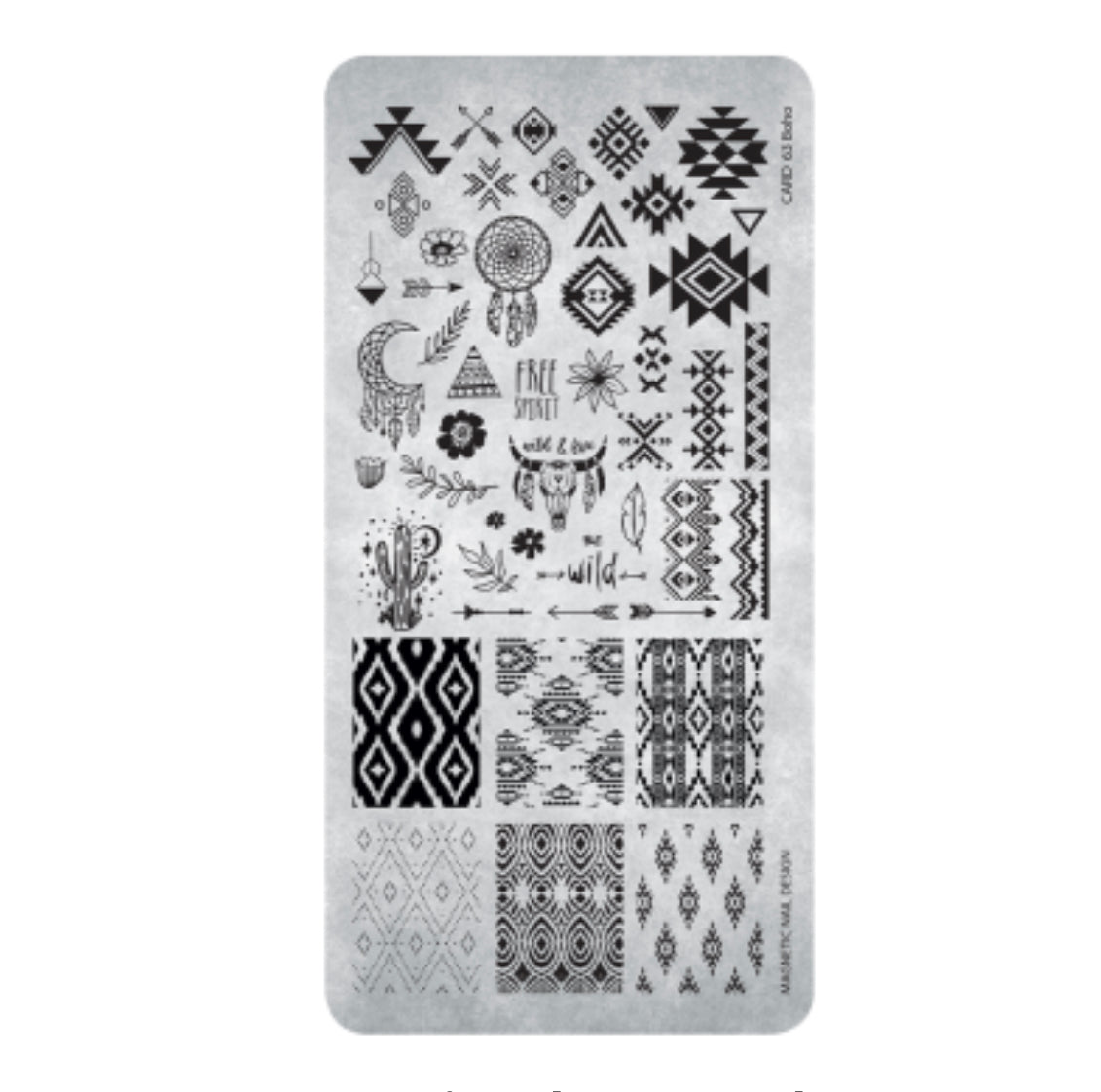 118666 Stamping Plate 63 Boho