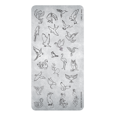 118627 Stamping Plate 24 Birds