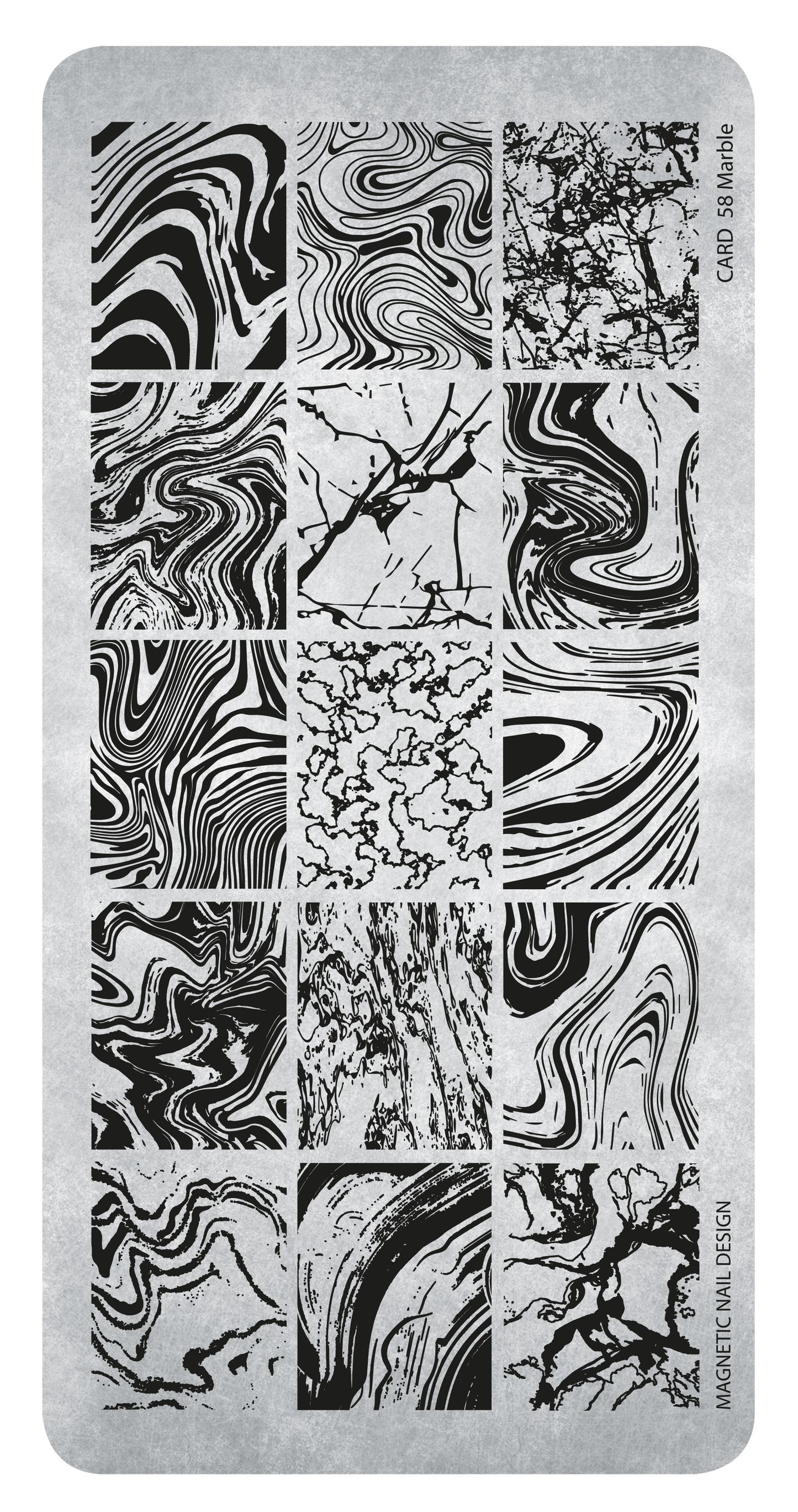 118661 Stamping Plate 58 Marble
