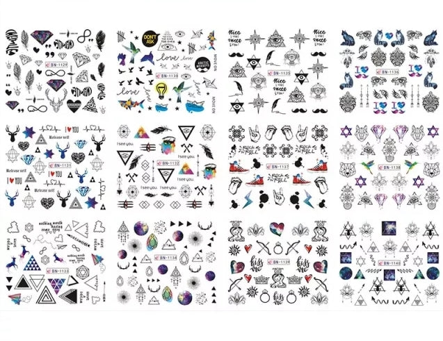 900004 MG - Letters/graphic water decals / sliders 4 pieces