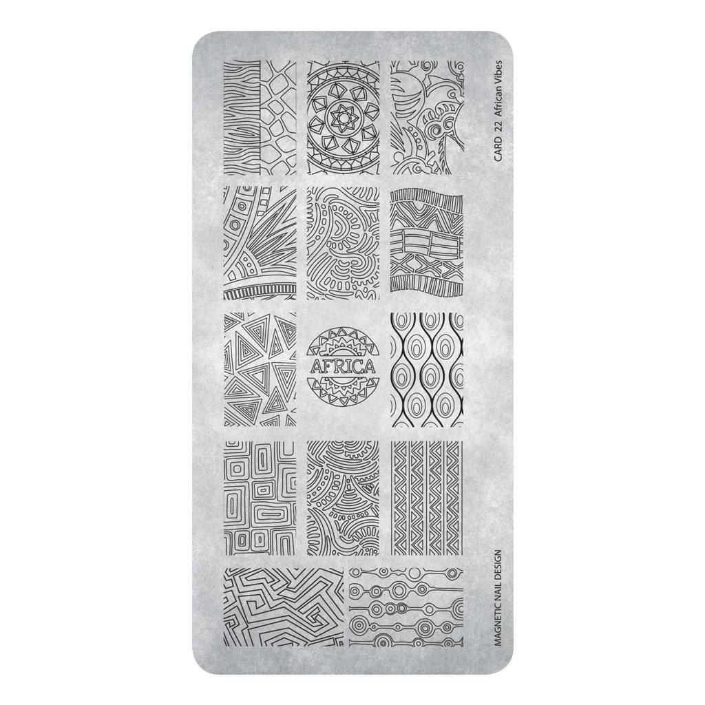 118625 Stamping Plate 22 African Vibes