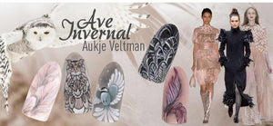 Step by step Ave Invernal by Aukje Veltman from Magnetic Nails Design