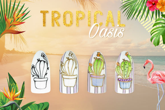 STEP BY STEP - Tropical Oasis by Albina Maria Garcia Garrido