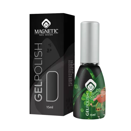 103574 Gelpolish Lucky Green Glitter 15ml (free of TPO)