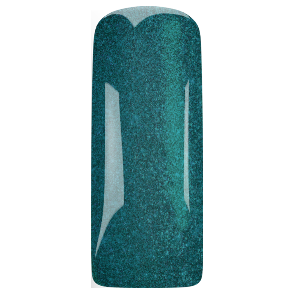 1033580 Gelpolish Teal Tease  Glitter 15ml (free of TPO)