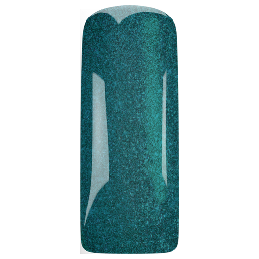 1033580 Gelpolish Teal Tease  Glitter 15ml (free of TPO)