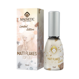 104023 Matte Flakes Gold Top Gel 15ml