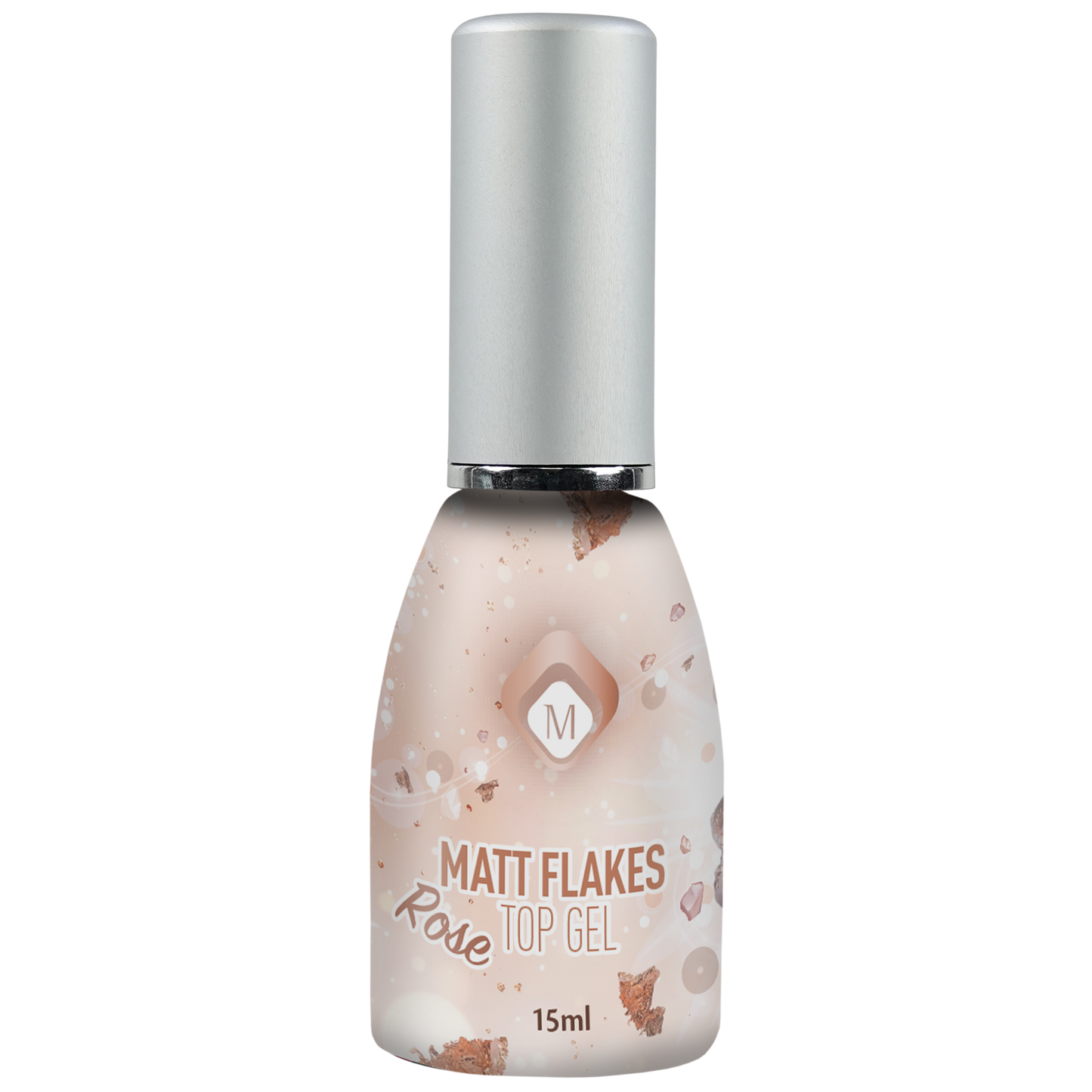 104024 Matte Flakes Rose Top Gel 15ml