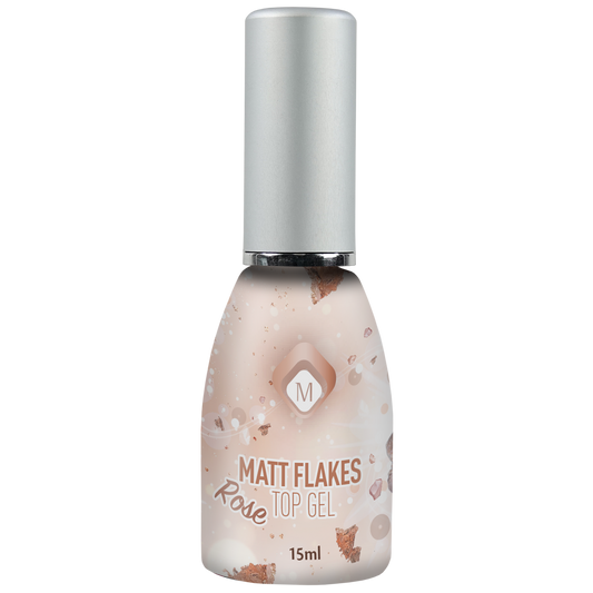 104024 Matte Flakes Rose Top Gel 15ml