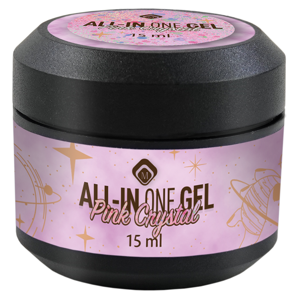 105101 All in One Gel Pink Crystal 15ml