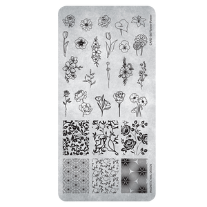 118669 Stamping Plate Flower Power