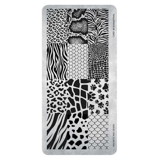 118672  Stamping Plate 69 Animal Prints