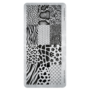 118672  Stamping Plate 69 Animal Prints