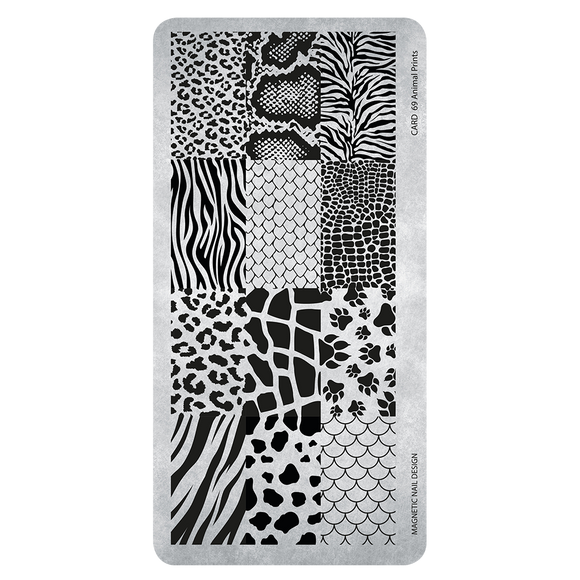 118672  Stamping Plate 69 Animal Prints