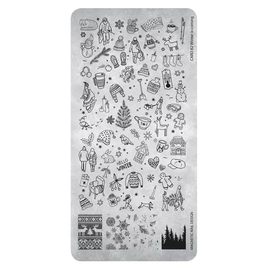 118685 Stamping Plate 82 Winter is coming