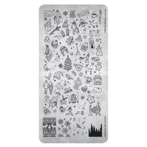 118685 Stamping Plate 82 Winter is coming