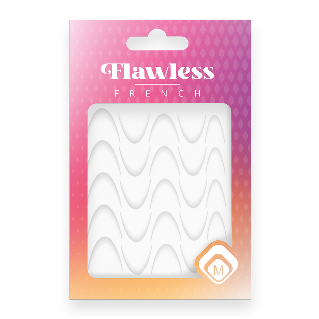 118977 Flawless French stickers White