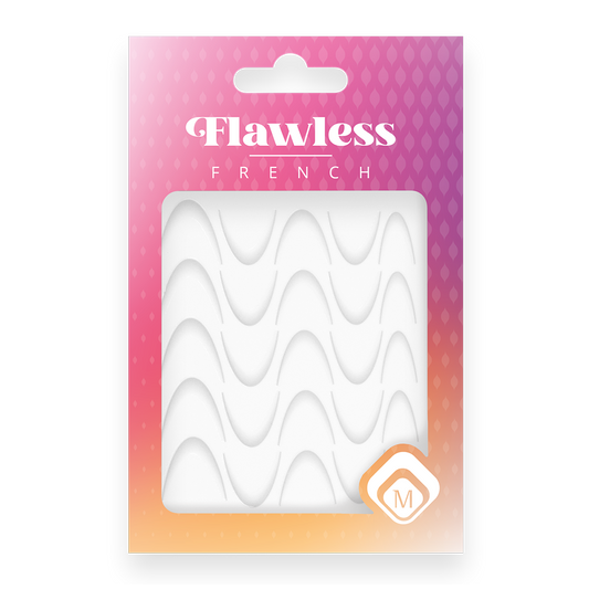 118977 Flawless French stickers White