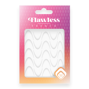 118977 Flawless French stickers White