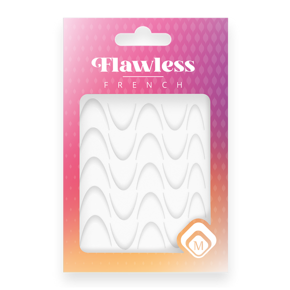 118977 Flawless French stickers White