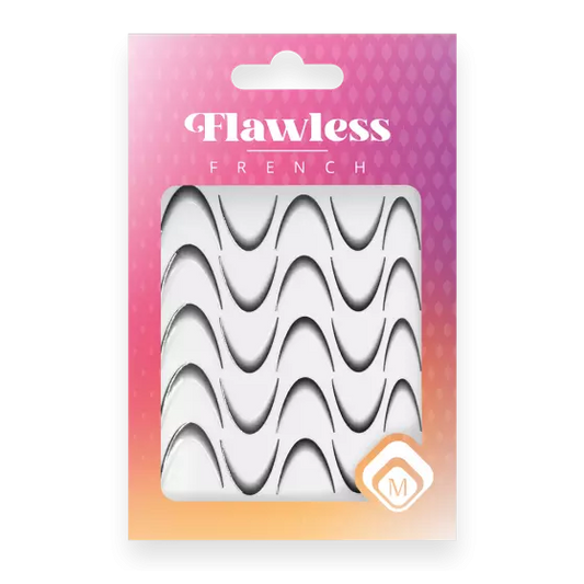 118978 Flawless French stickers Black