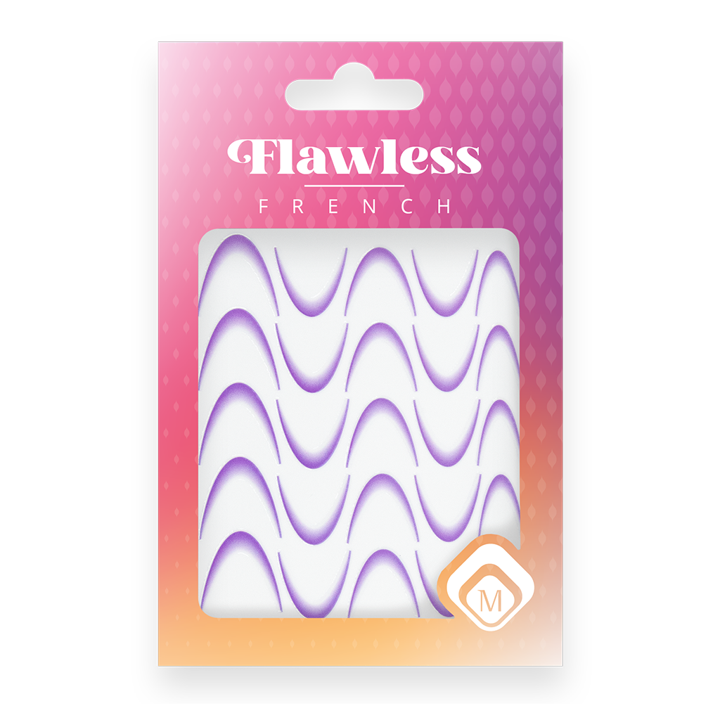 118979 Flawless French stickers Purple