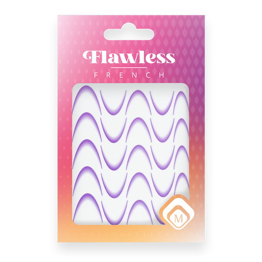 118979 Flawless French stickers Purple