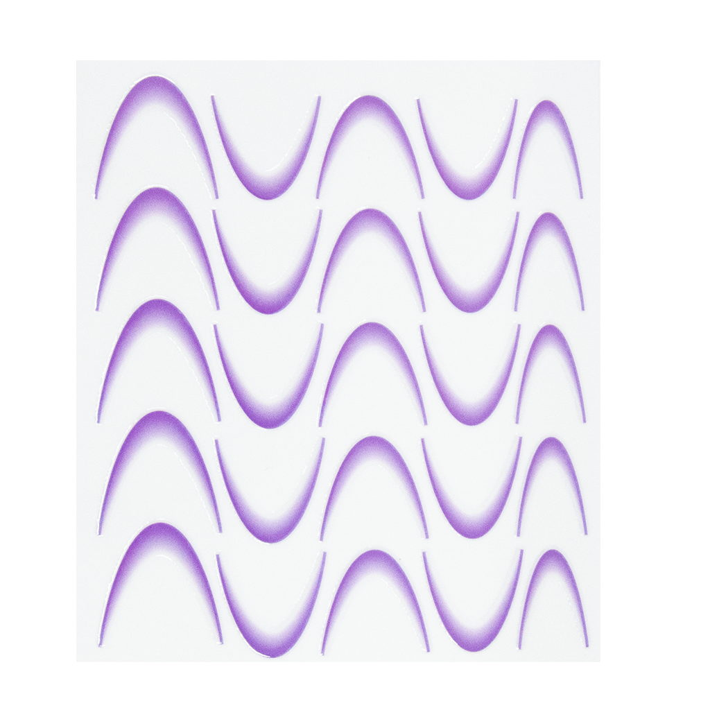 118979 Flawless French stickers Purple