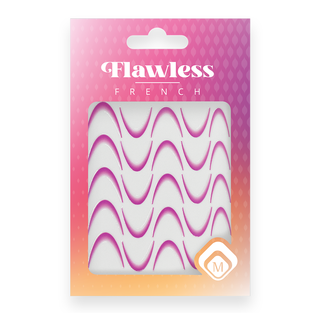 118981 Flawless French stickers Pink
