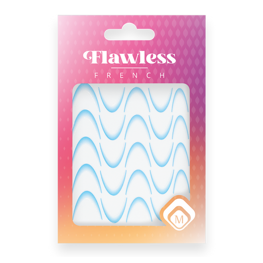 118982 Flawless French stickers Blue