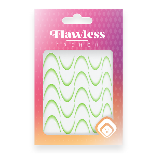 118983 Flawless French stickers Green