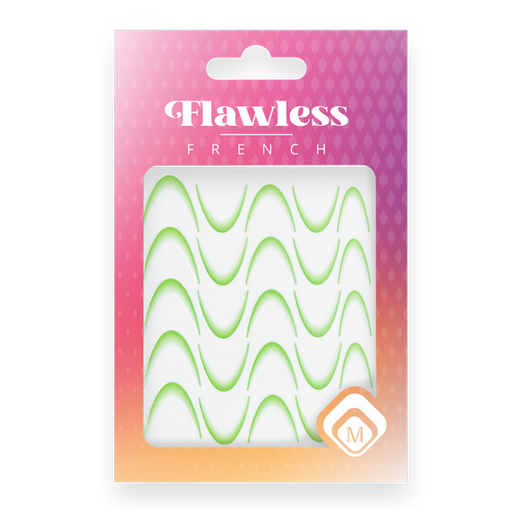 118983 Flawless French stickers Green