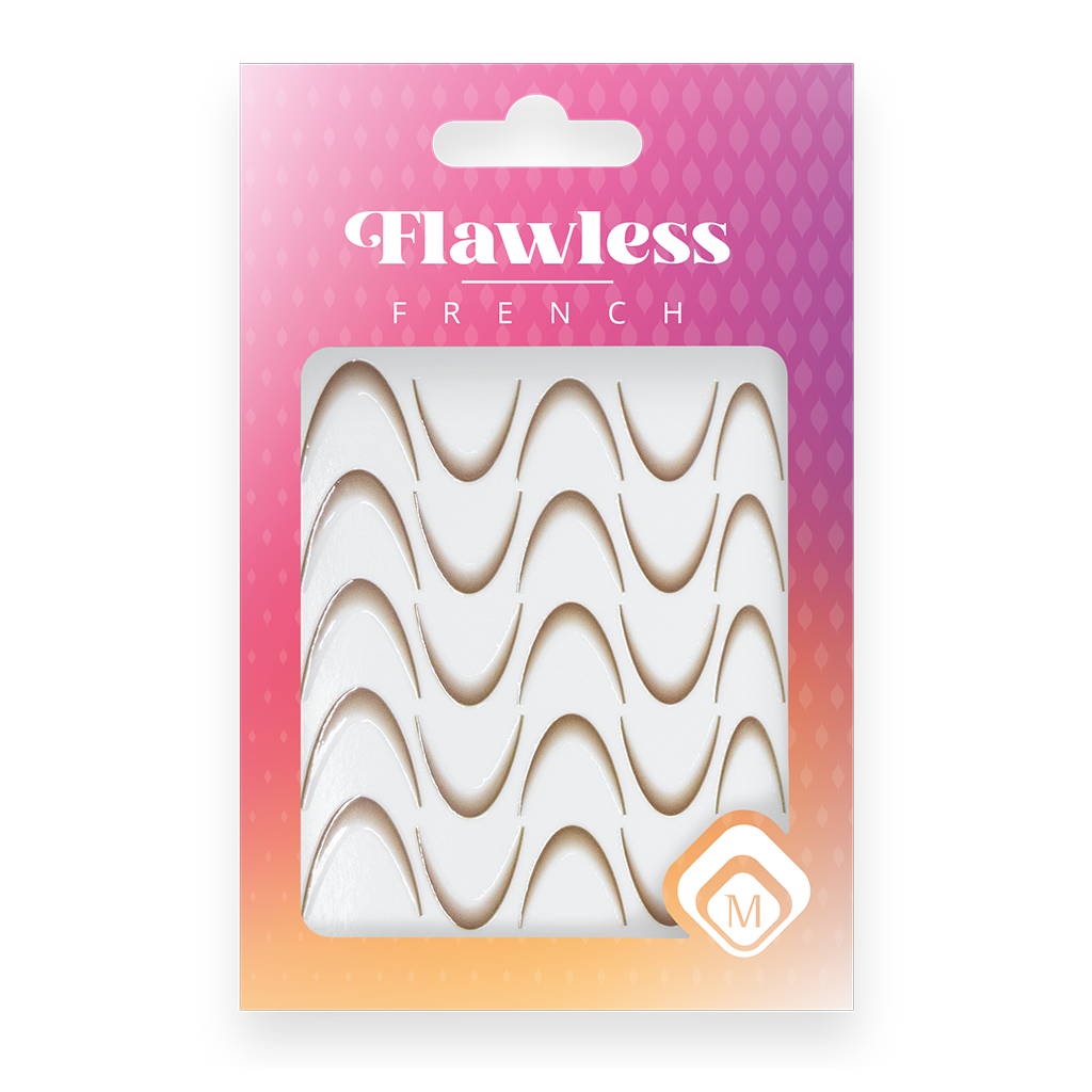 118984 Flawless French stickers Brown