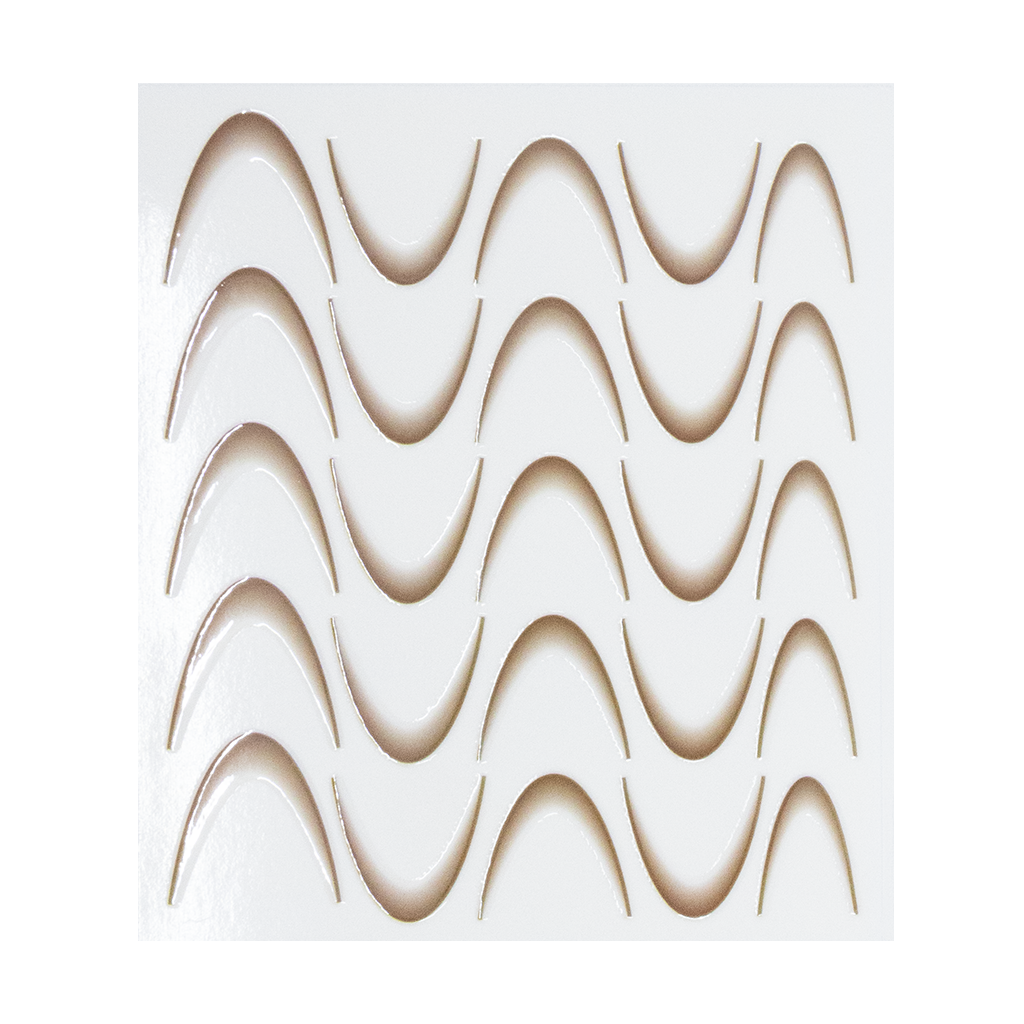 118984 Flawless French stickers Brown