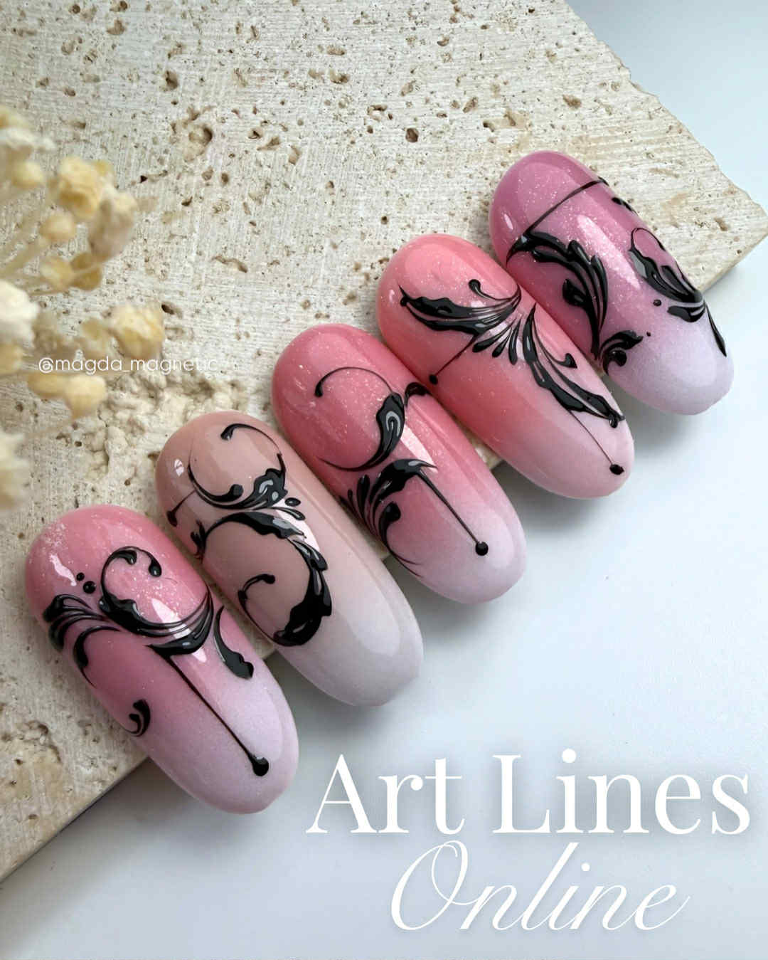 ONLINE Art lines- Swirls and ornaments