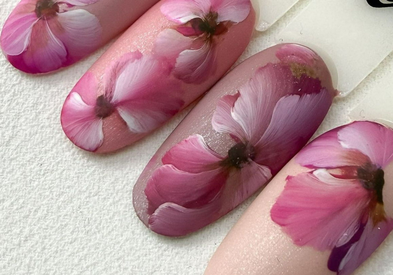 ONLINE Gel Flowers - realistic flowers painting course