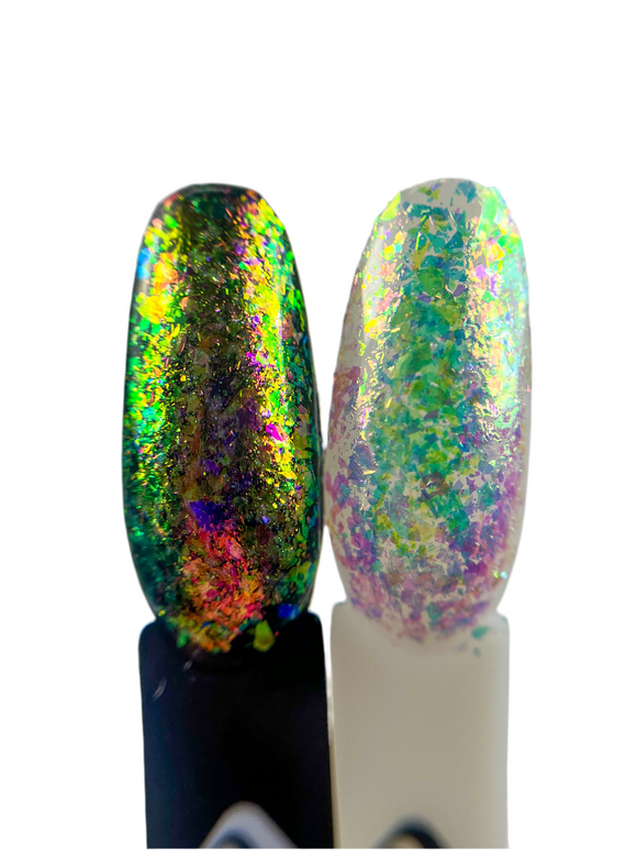 118855 CHAMELEON FLAKES MERMAID PINKI GREEN