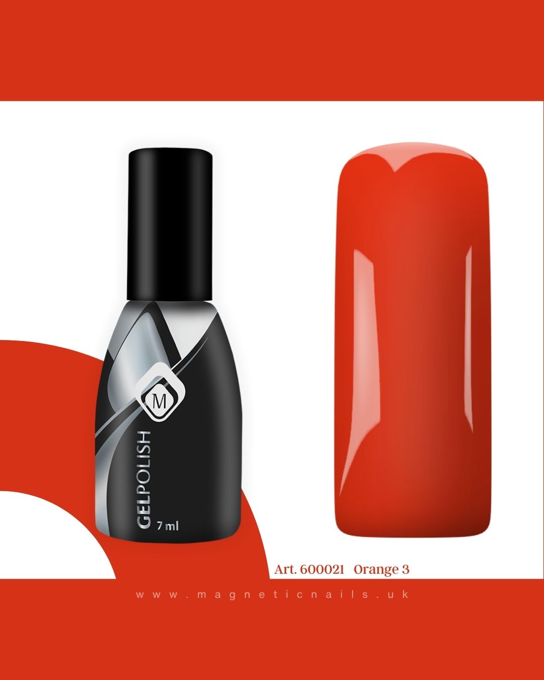 Gelpolish Orange 3  (7ml )