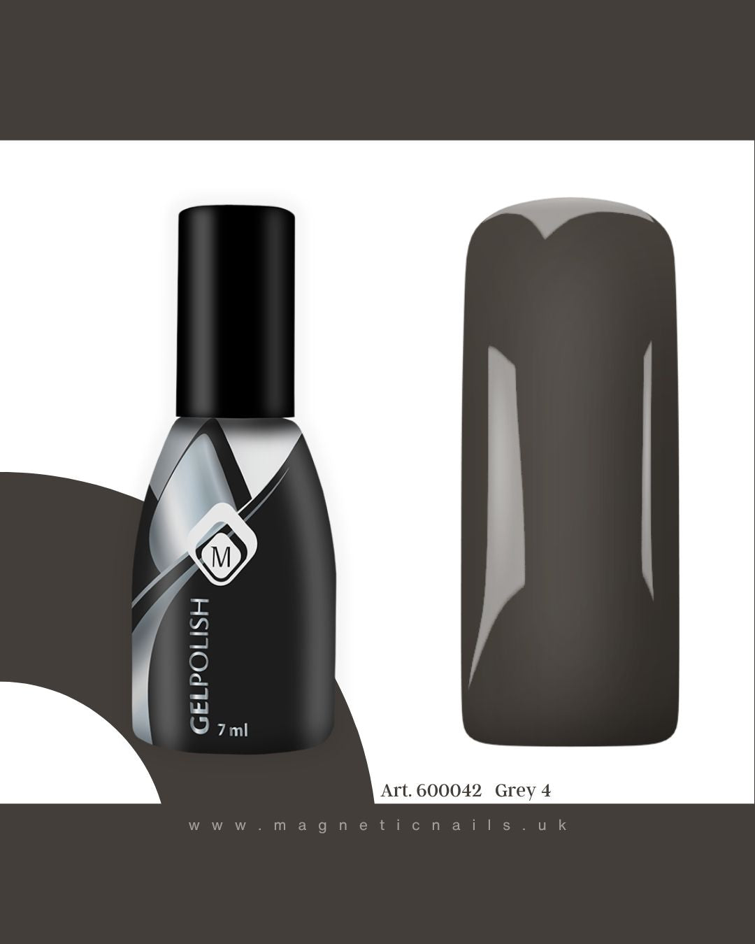 Gelpolish Grey 4  (7ml )