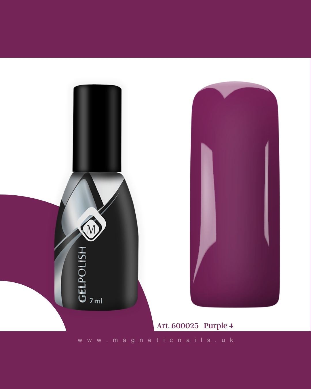 Gelpolish Purple 4  (7ml )
