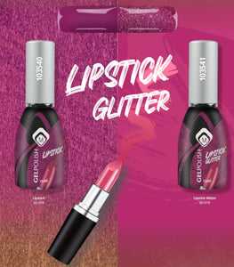 Gelpolish  Collection Lipstick and Lipstick Glitter  2x15ml