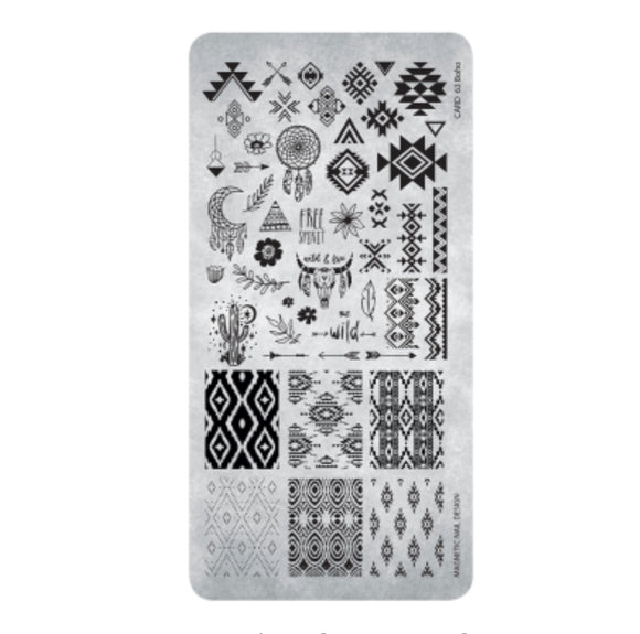 118666  Stamping Plate 63 Boho