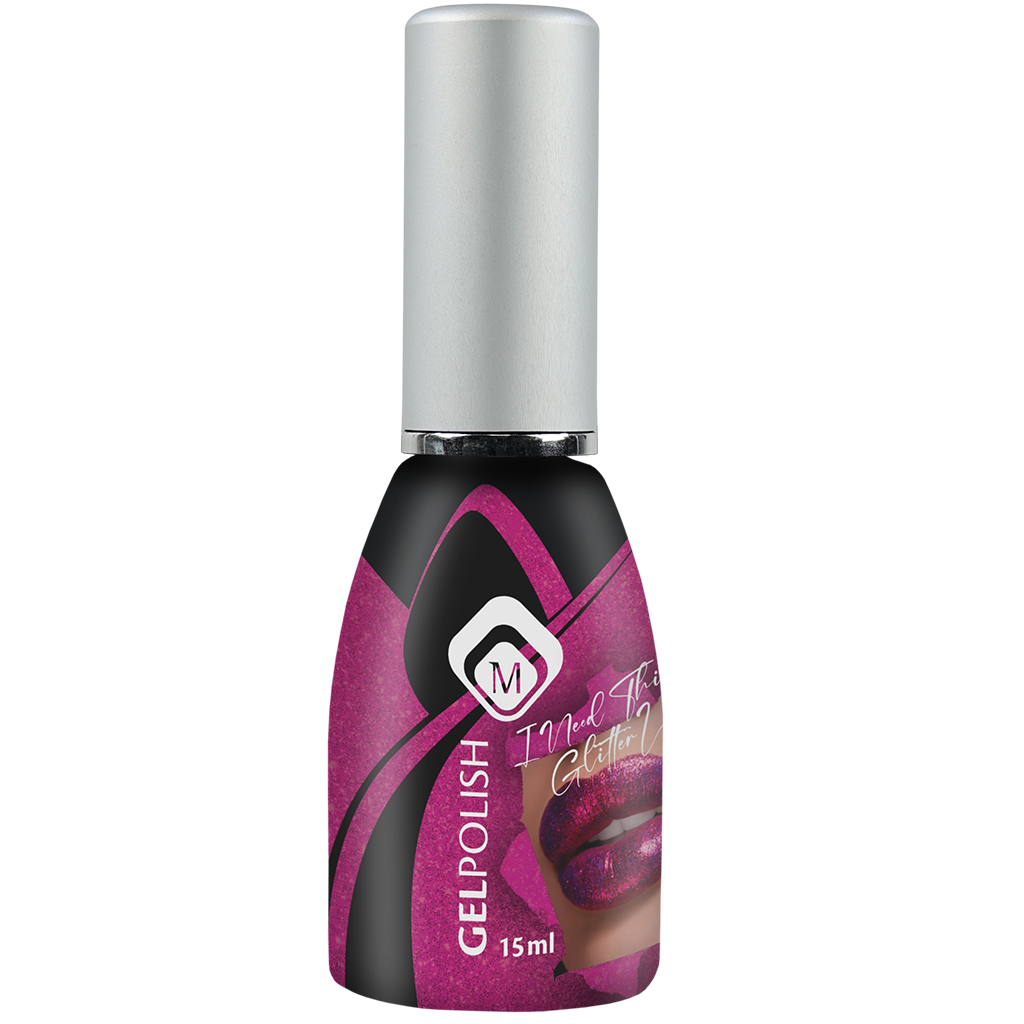 103549  Gelpolish I Need This Lipstick Glitter 15ml (free of TPO)