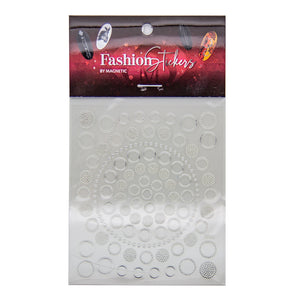 117041 Fashion Stickers Circles Silver