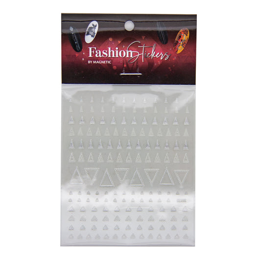 117042 Fashion Stickers Triangle Silver