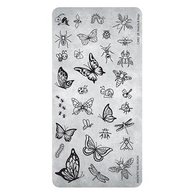 118631 Stamping Plate 28 Insects and bugs
